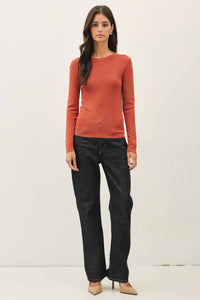 The Delaney Fine Ribbed Top