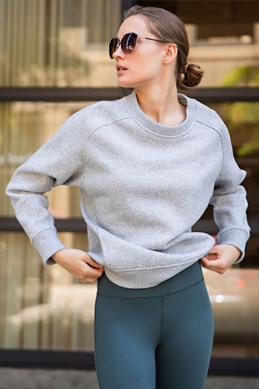 Valerie Hybrid Crew Neck Pullover