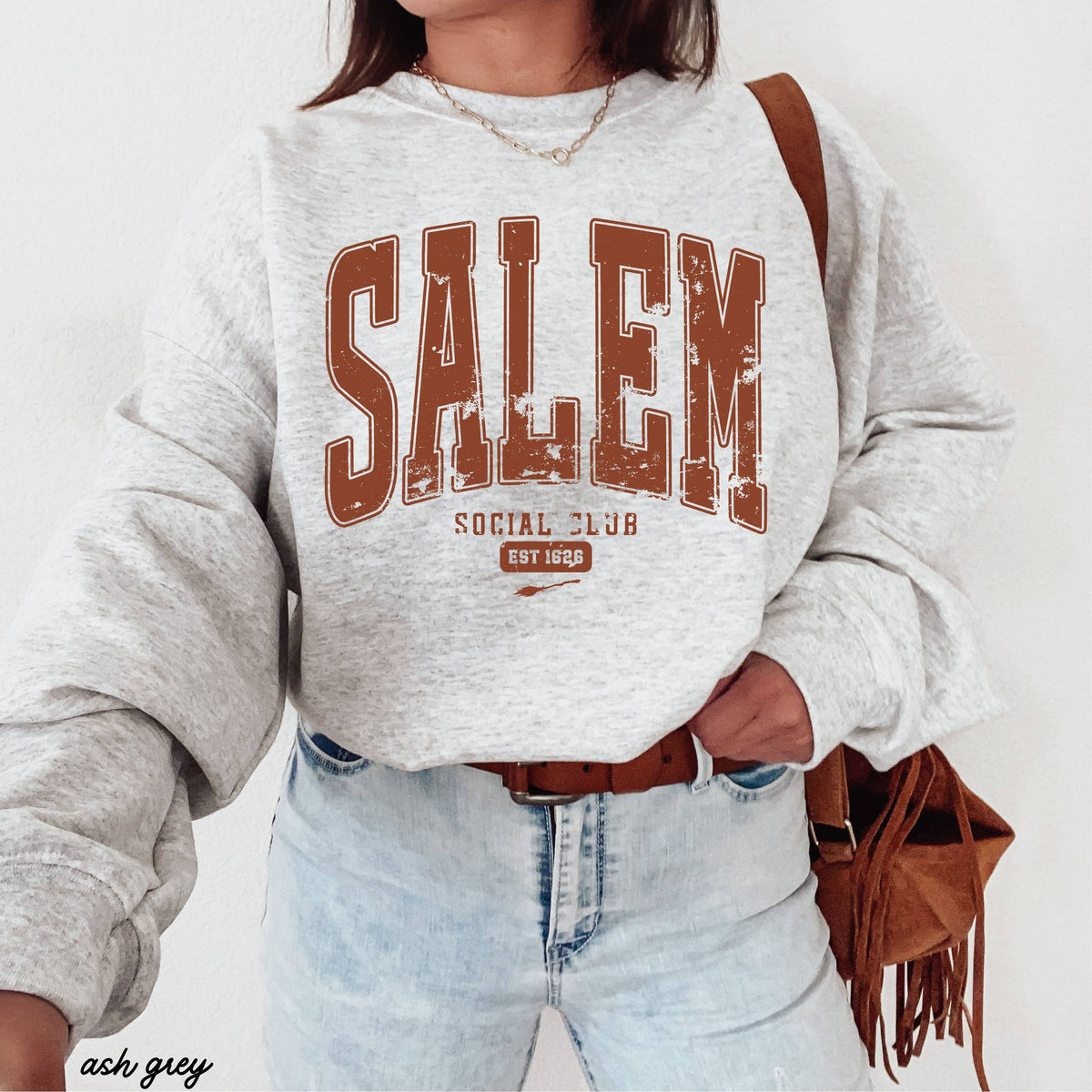 Salem Social Club Sweatshirt: Ash Grey