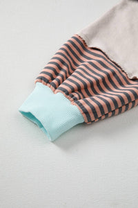 The Hadley Striped Colorblock Drop Shoulder Sweatshirt (S–XL)