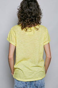 Everyday Lightweight Relaxed Fit Hand-Stitched Knit Top: Black / L