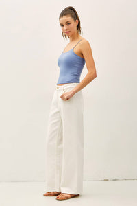 The Harlow Double-Lined Essential Cami – Smooth Stretch Spaghetti Strap Tank for Women