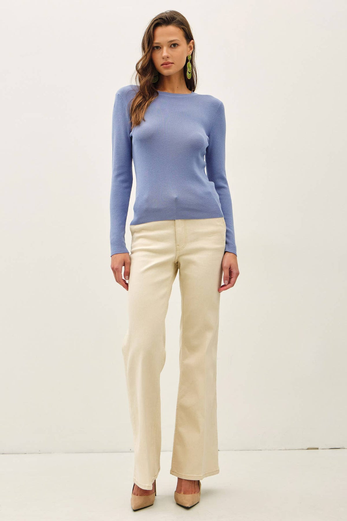 The Delaney Fine Ribbed Top