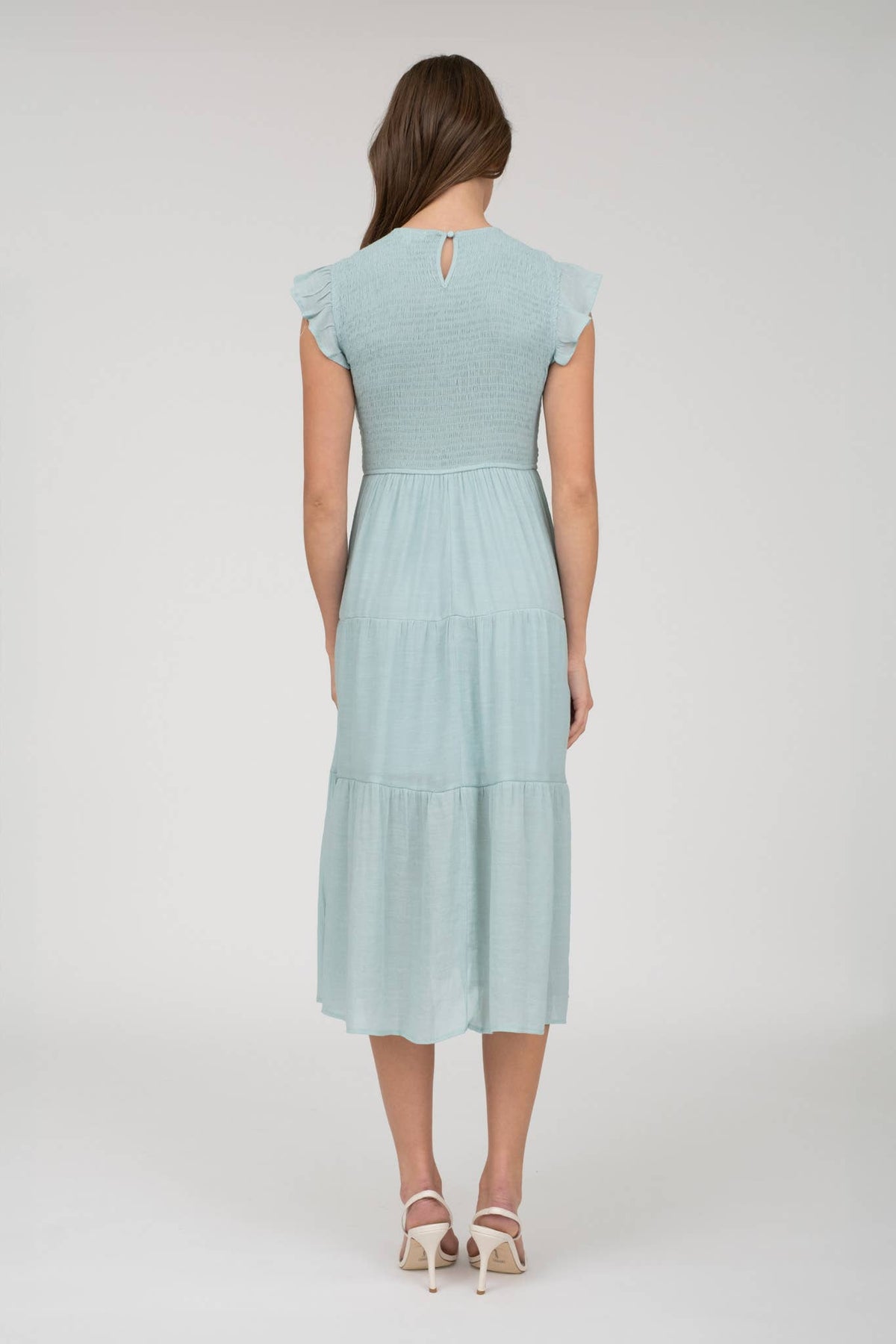 Perfect Day Smocked Tiered Midi Dress