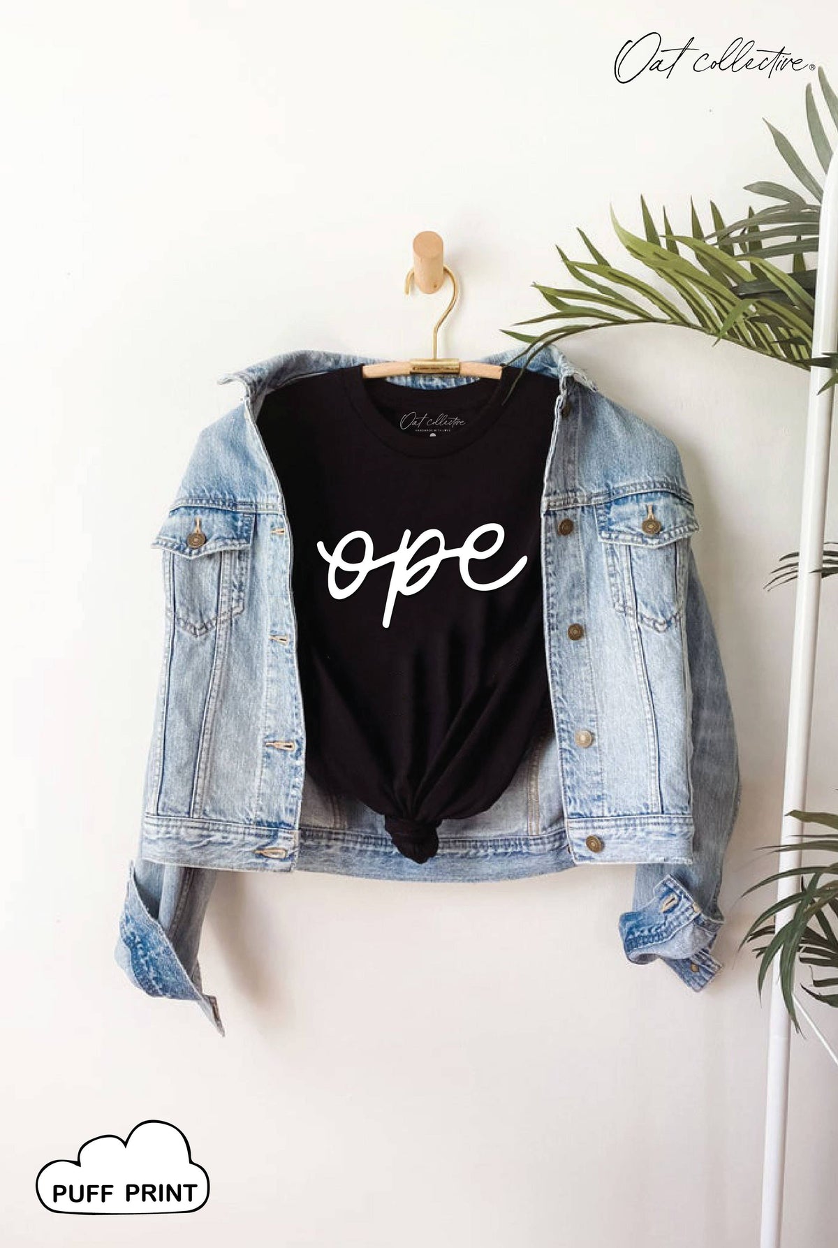 Ope Puff Graphic T-Shirt – Midwest Puff Print Tee in Forest Green