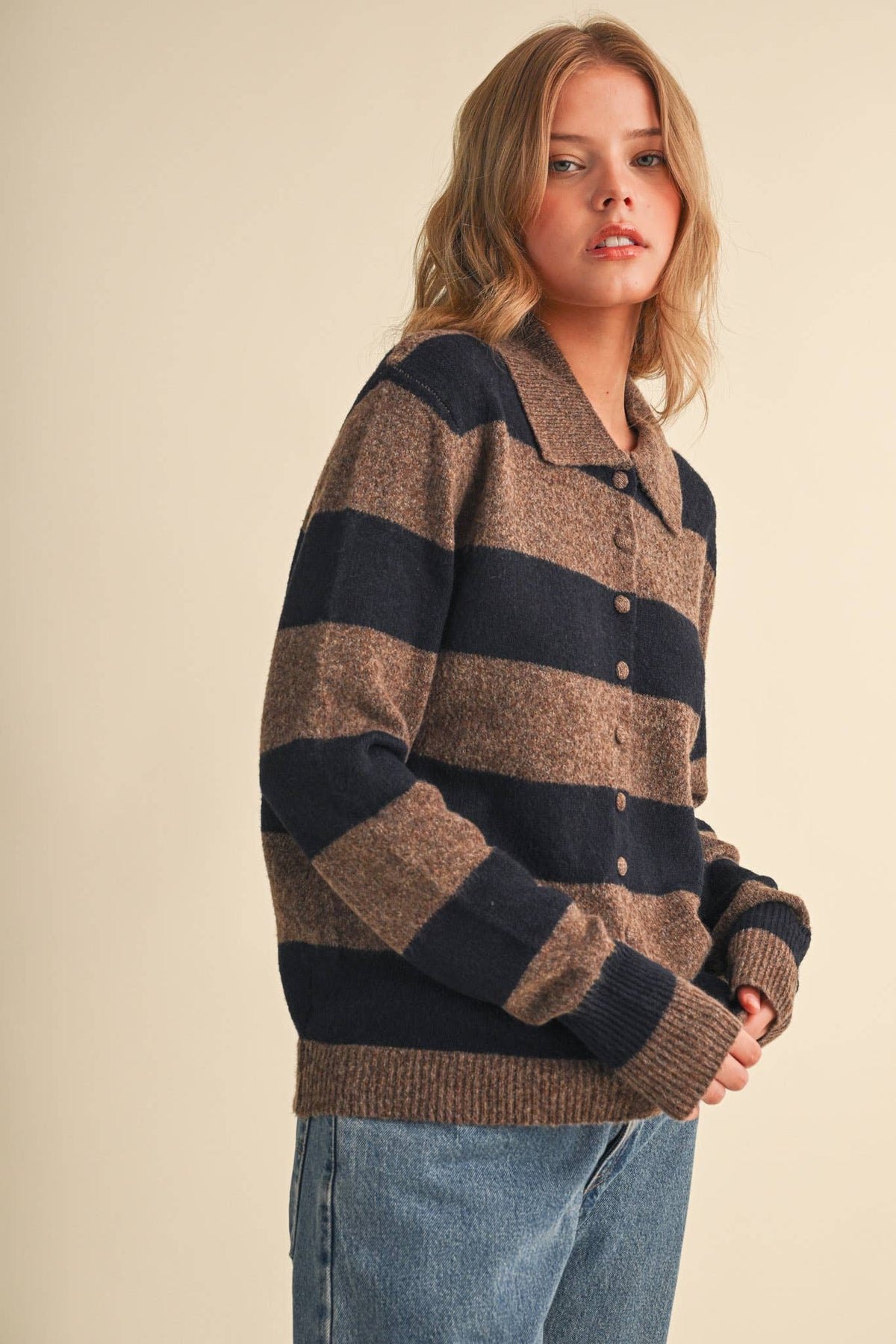 The Hallie Harvest Stripe Cardigan
