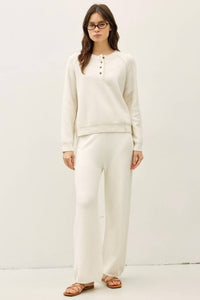 Take It Easy Henley Sweater