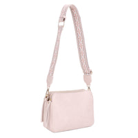 Harper Ridge 3-Compartment Crossbody Bag with Patterned Guitar Strap