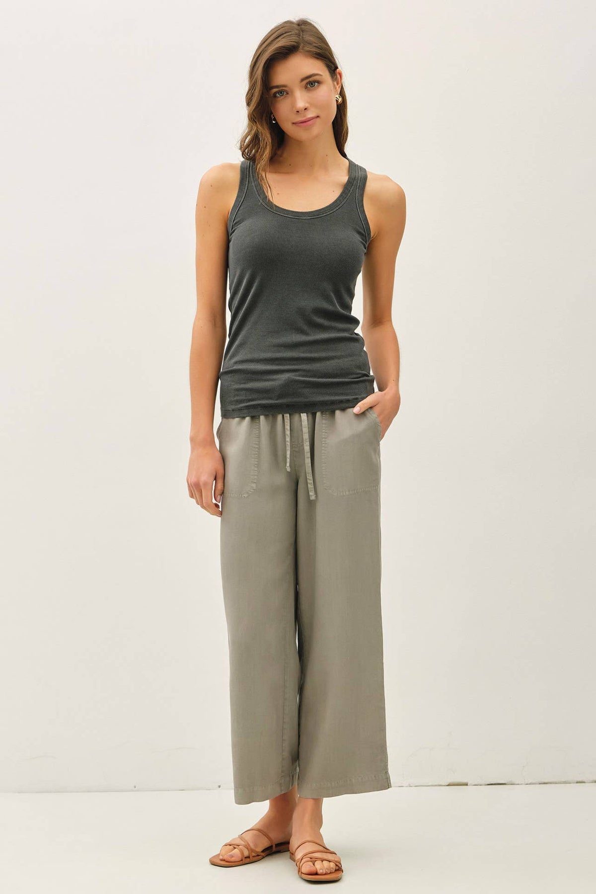 The Maeve Ribbed Tank – Garment Washed Ultra Soft Layering Tank Top