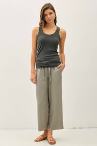 The Maeve Ribbed Tank – Garment Washed Ultra Soft Layering Tank Top