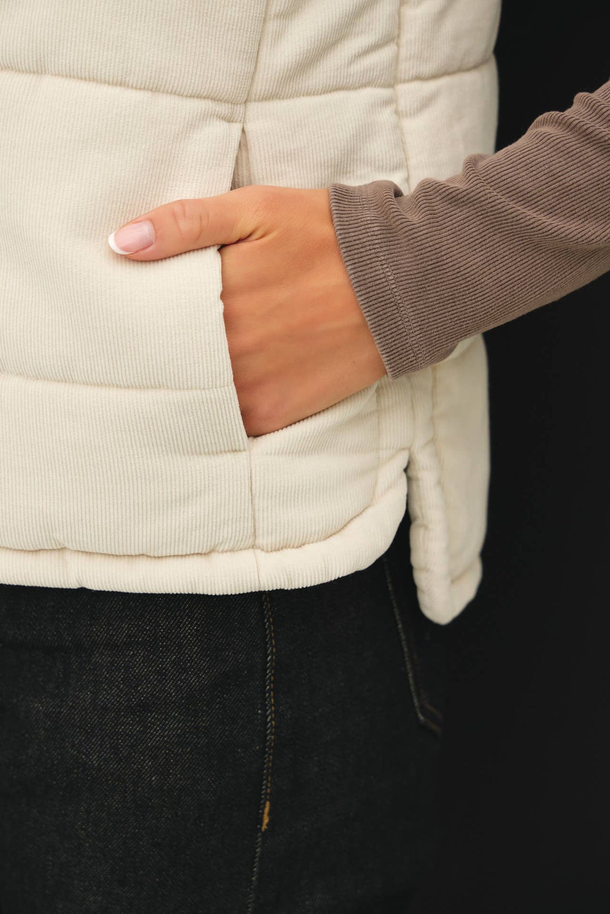 Good Call Corduroy Puffer Vest