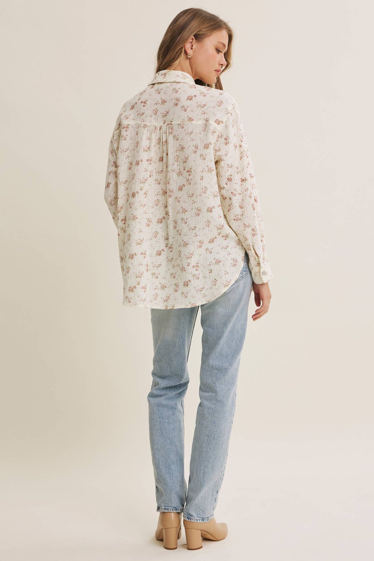 Sweet Meadow Floral Button Down