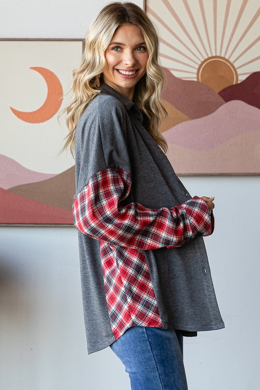 Holiday Spirit Plaid Shacket