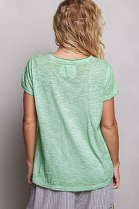 Everyday Lightweight Relaxed Fit Hand-Stitched Knit Top: Black / L
