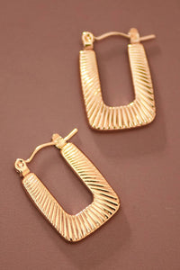 The Marquette Classic Gold Hoops – 18K Gold Plated Waterproof Stainless Steel Earrings