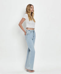 Vervet by Flying Monkey Leslie 90s Vintage Super High Rise Flare Jeans: Light Wash