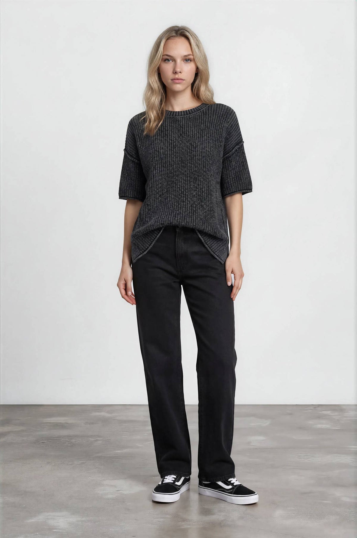 The Brynn Knit Short Sleeve Sweater