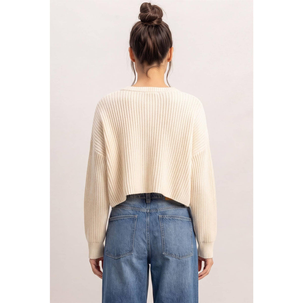 No Rush Cropped Sweater
