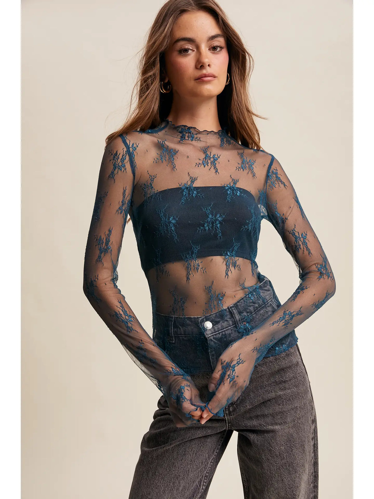 Camille Lace Layering Top