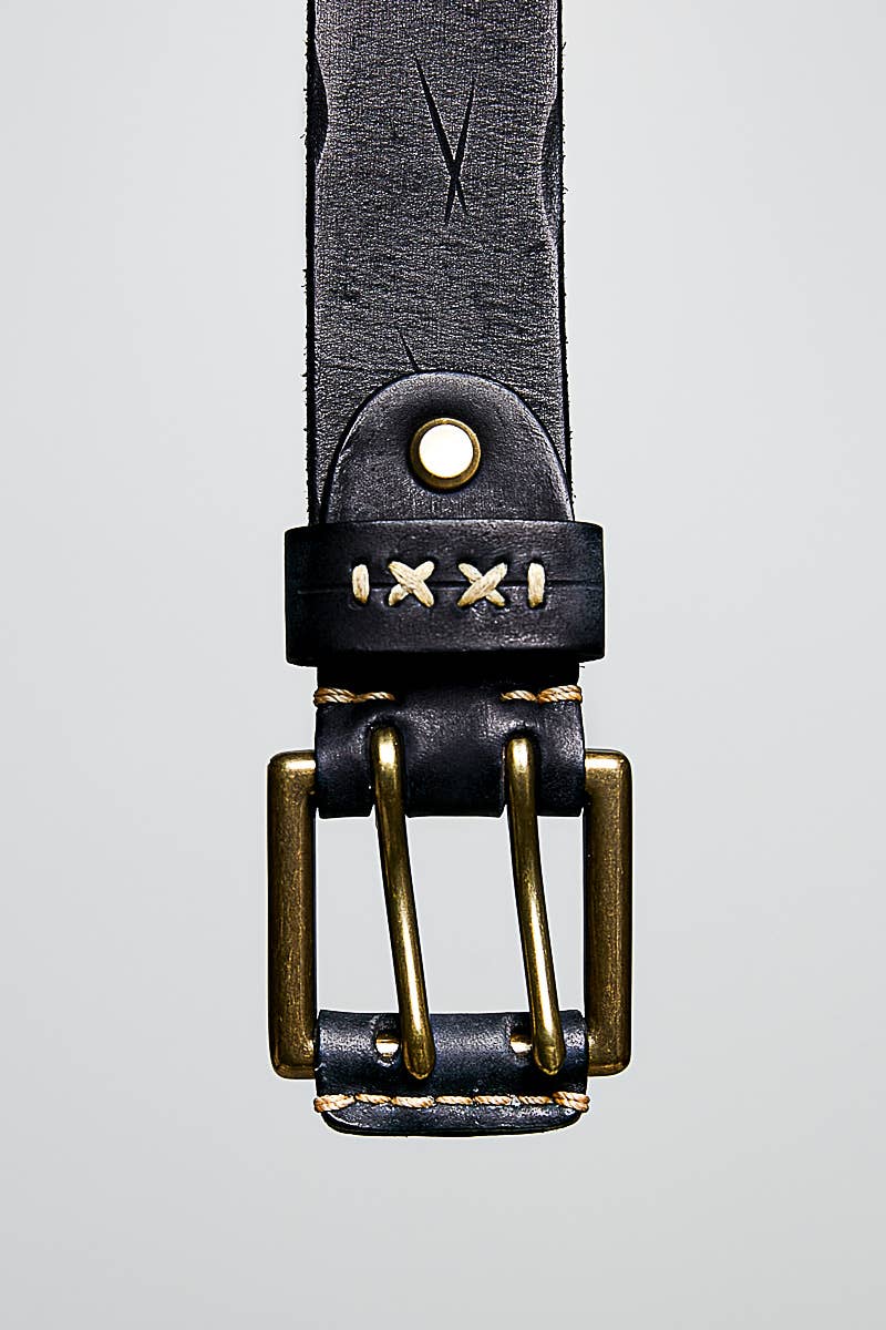 The Dakota Genuine Leather Double Buckle Belt