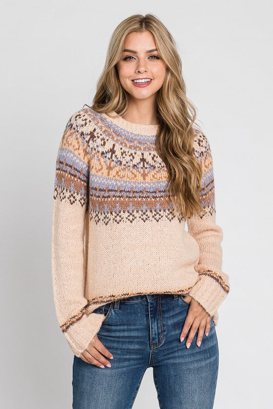 Next To You Cozy Sweater- Taupe