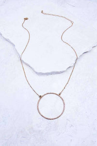 Delicate Circle Pendant Necklace