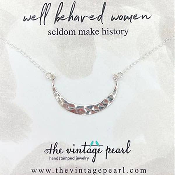 The Vintage Pearl "Well Behaved Women" Necklace (sterling silver)