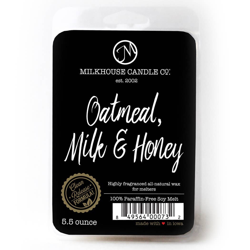 5.5 oz Scented Soy Wax Melts: Oatmeal, Milk, & Honey